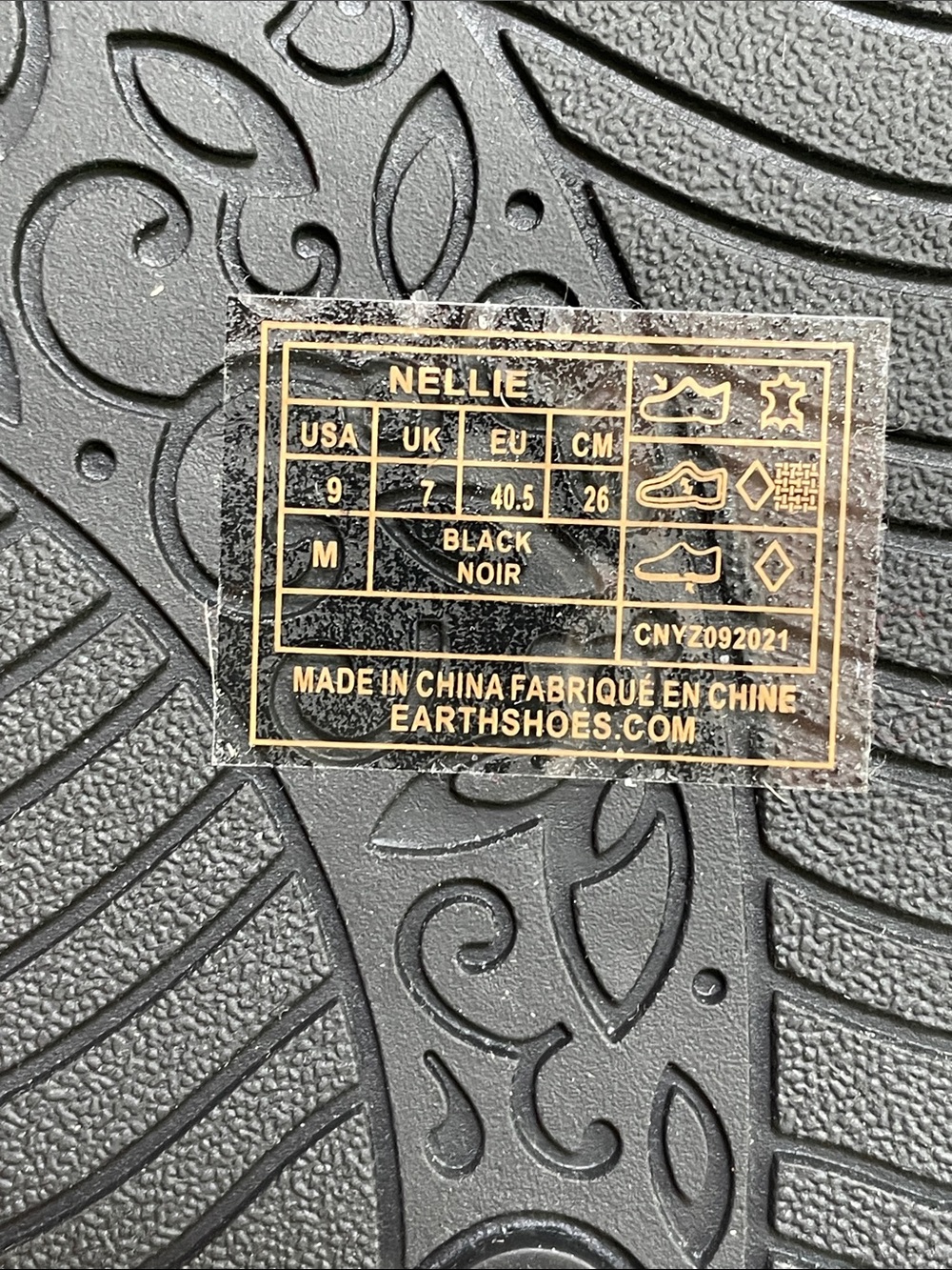 Earth Origins “Nellie” Black Leather Comfort Sandals | Women’s Size 9 - Picture 6 of 10